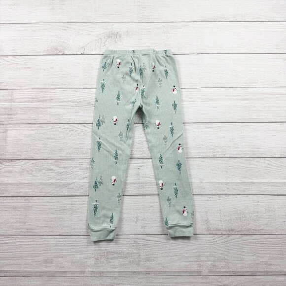 Carter’s Holiday Christmas Snowman and Tree Print Waffle Pajamas - Picture 5 of 5